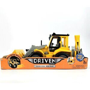 Toy Front Loader Realistic Sound Large 17 Inch Backhoe Loader DRIVEN by Battat